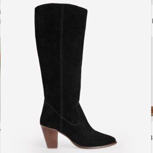 Boden Women's Black Suede Knee-High Boots